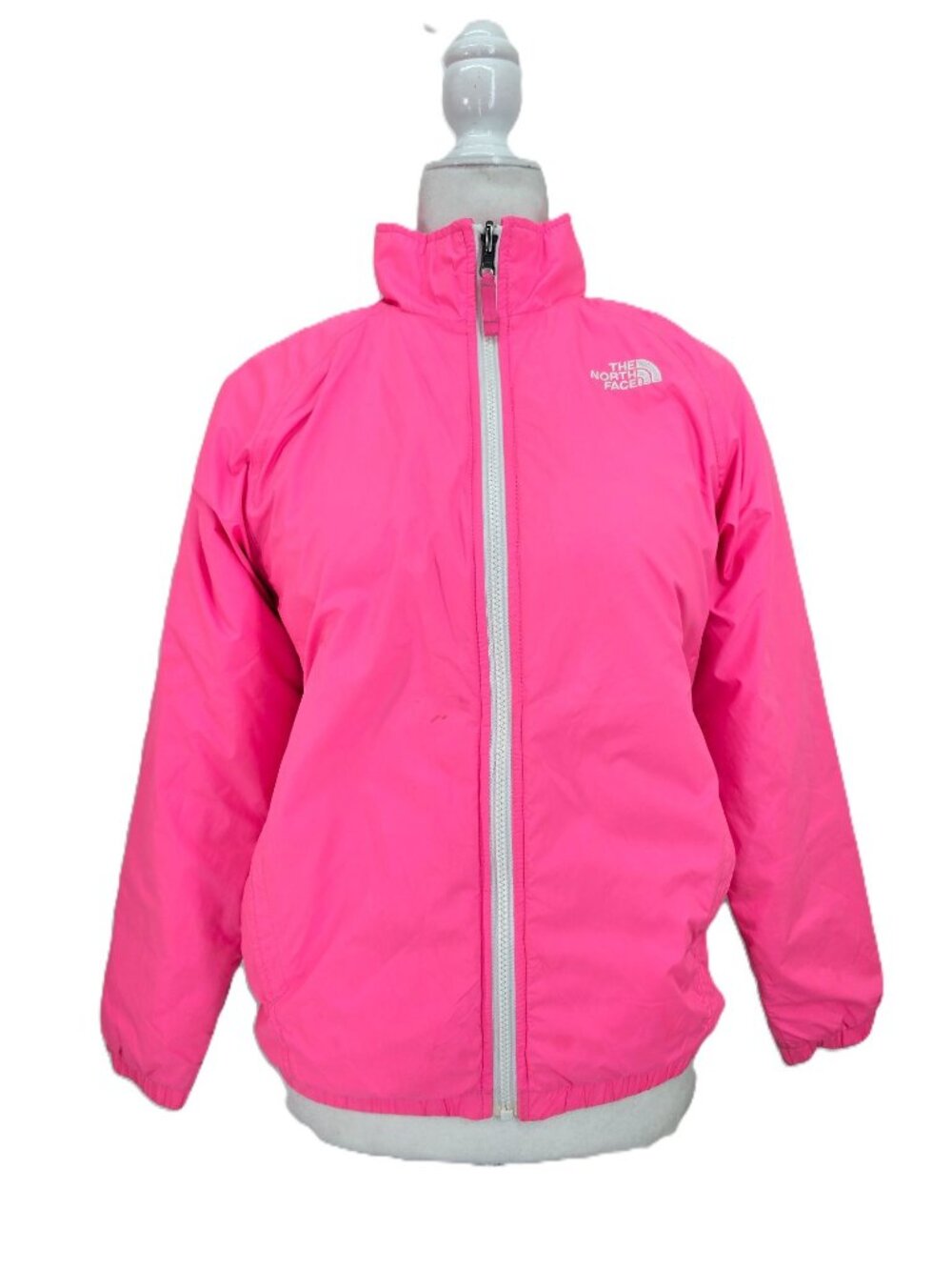 The North Face Pink Light Puffer Winter COat Jacket Girls Size L